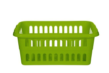 Whitefurze Large Rectangular Lime Laundry Basket